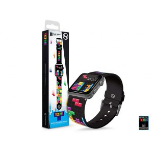 Curea de ceas din silicon cu eliberare rapidă Hyperkin Tetris ediție limitată - Apple Watch + Android Smartwatch - 38/40/42/44 mm - Tetrimino Stack