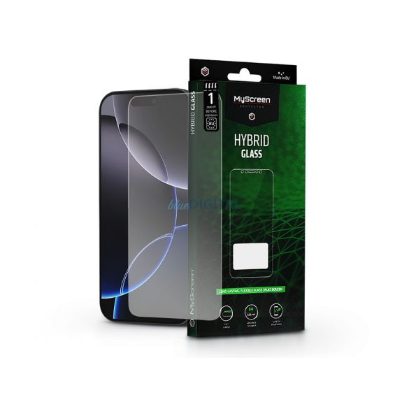 MyScreen Hybrid Glass Green - Apple iPhone 16 Pro folie de sticlă flexibilă