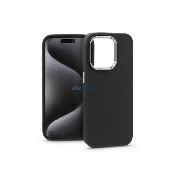 Husa din silicon Apple iPhone 15 Pro - Cadru - negru