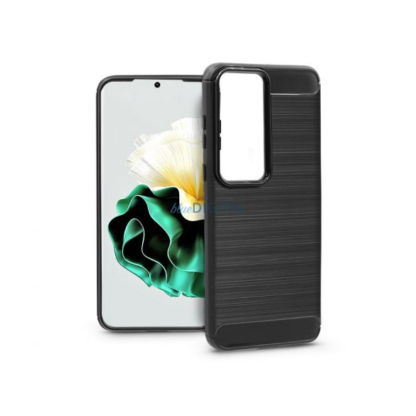 Husa spate din silicon Huawei P60/P60 Pro - Carbon - negru