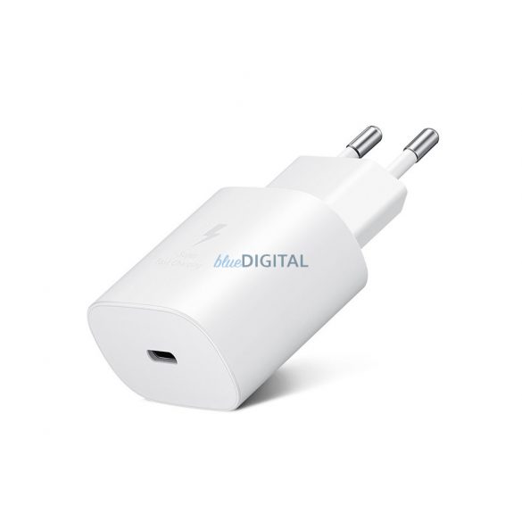 Adaptor încărcător USB din fabrică Samsung cu intrare Type-C - 25W - EP-TA800EWE PD.3.0 Super Fast Charging - alb (ambalaj ECO)