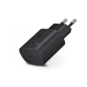 Samsung Factory USB Power Charger Adapter cu intrare Type-C - 25W - EP-TA800EBE PD.3.0 Super Fast Charging - Negru (ambalaj ECO)