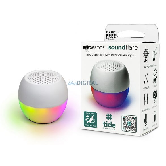 Difuzor bluetooth wireless Boompods - Boompods Soundflare Ocean - alb