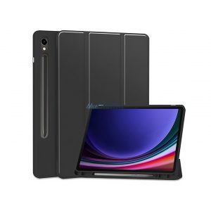 Husă pentru tabletă Samsung X710/X716B Galaxy Tab S9 11.0 (Smart Case) cu funcție de pornire/oprire, cu suport pentru creion - Tech-Protect - neagră (ambalaj ECO)