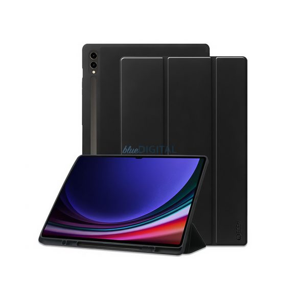 Samsung X900/X906 Galaxy Tab S8 Ultra 14.6 / X910/X916B Galaxy Tab S9 Ultra 14.6 husă pentru tabletă (Smart Husă) cu funcție on/off - Tech-Protect - negru (ambalaj ECO)