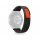 Samsung Galaxy Watch 4 / 5 / 5 Pro / 6 / 7 / FE Curea sport din nailon 20 mm - 40/42/43/44/45/46/47 mm - negru/portocaliu (ambalaj ECO)