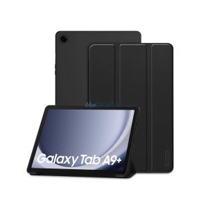 Husă pentru tabletă Samsung X210/X215/X216 Galaxy Tab A9+ 11.0 (Smart Case) cu funcție de pornire/oprire - Tech-Protect - neagră (ambalaj ECO)