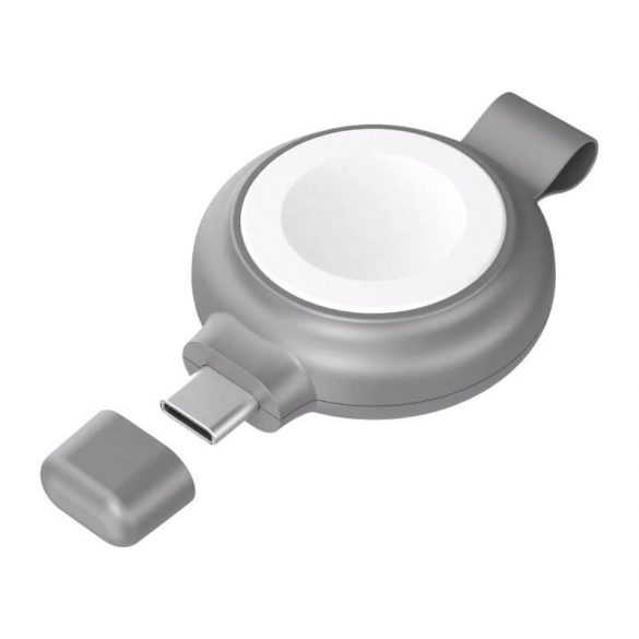 Încărcător magnetic fără fir, INVZI, NVZAWC01, pentru Apple Watch 5W certificat MFi cu port USB-C