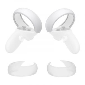 Husă de protecție pentru controler Kiwi Design Q26-2.1 pentru Meta Quest 2 White