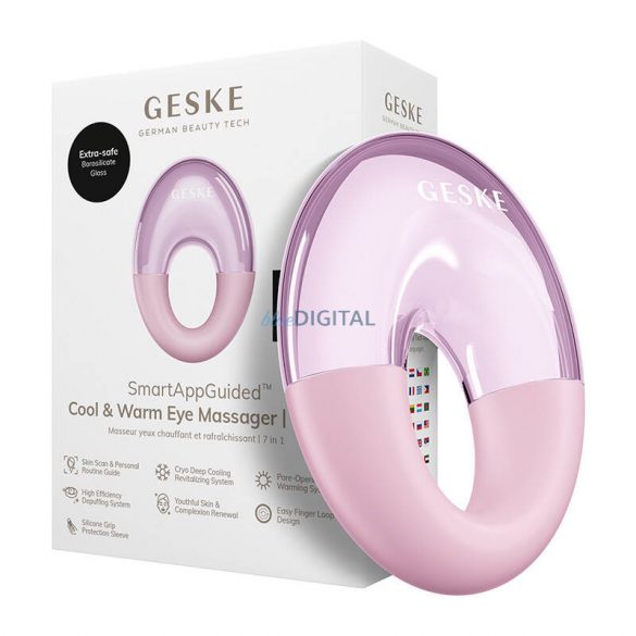 Geske Cool & Warm Eye Massager 7 în 1 (roz)