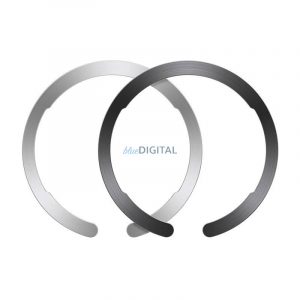 AdaptorMagsafe ESR HaloLock Ring smartphone 2 buc (negru/argintiu)