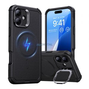 Carcasă ESR Cyber Tough (HaloLock) pentru iPhone 16 - negru