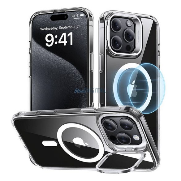 Husă ESR Classic Hybrid (HaloLock) cu suport pentru iPhone 16 Pro Max - transparentă