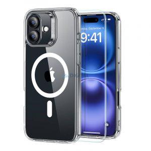 ESR Hybrid Case (HaloLock) Carcasă + sticlă călită pentru iPhone 16 - transparent