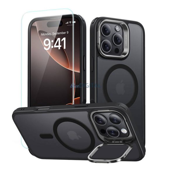 ESR Hybrid Case (HaloLock) Carcasă + Sticlă călită iPhone 16 Pro - Negru