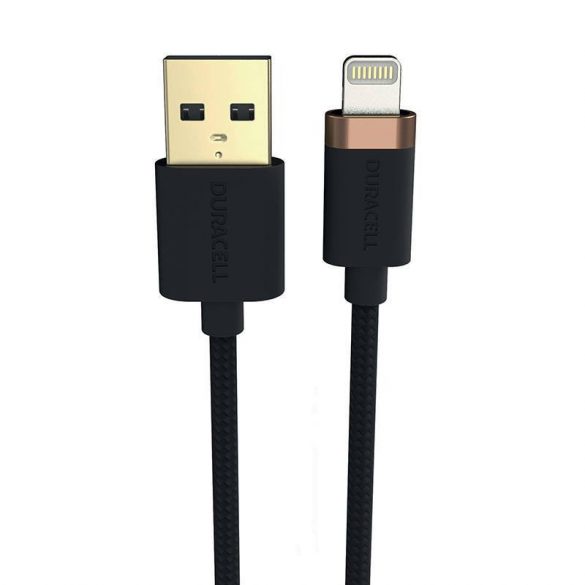 Cablu Duracell USB-C Lightning 2m (negru)