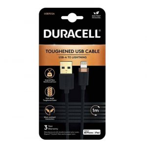 Cablu Duracell USB-C pentru Lightning 1m (negru)