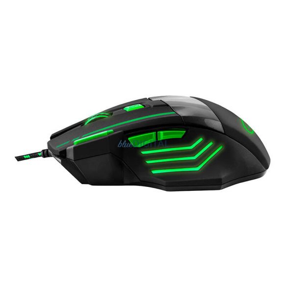 Mouse de gaming cu fir Esperanza EGM201G (verde)