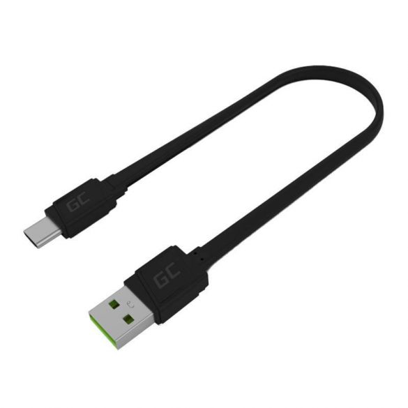 Cablu USB - USB-C Green Cell GCmatte, 25 cm, Ultra Charge, QC 3.0, Ultra Charge, QC 3.0