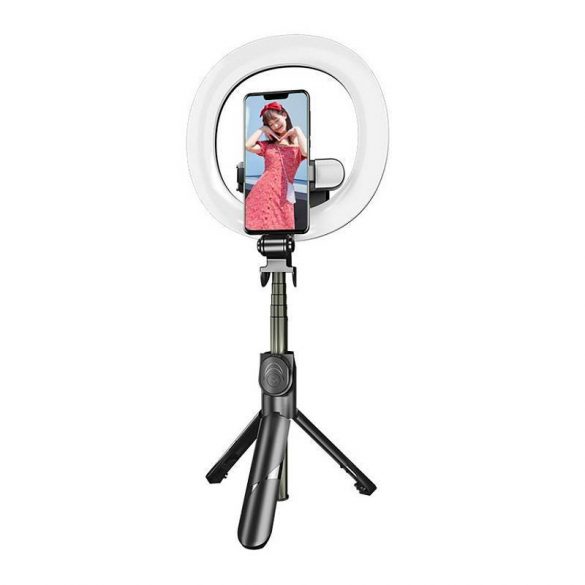 Selfie stick / trepied Puluz dublu LED