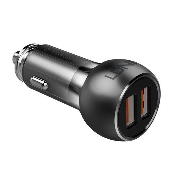 Încărcător auto LDNIO C503Q cu 2 conectori USB-A și cablu USB-A - microUSB