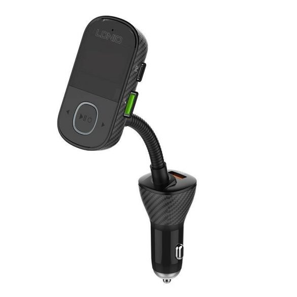 LDNIO Bluetooth C705Q 2USB, USB-C Transmițător FM + cablu MicroUSB