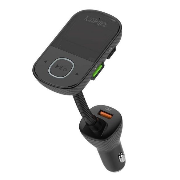 LDNIO Bluetooth C705Q 2USB, USB-C Transmițător FM + cablu MicroUSB