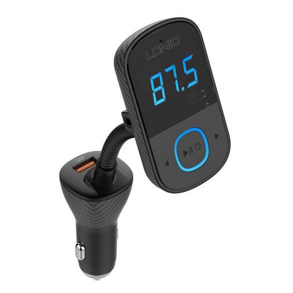 LDNIO Bluetooth C705Q 2USB, USB-C Transmițător FM + cablu MicroUSB