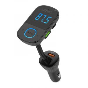 LDNIO Bluetooth C705Q 2USB, USB-C Transmițător FM + USB-C la cablu Lightning