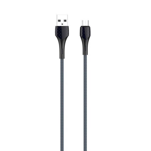 LDNIO LS521 Cablu USB - Micro USB de 1m (gri-albastru)