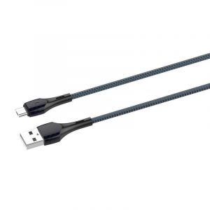 LDNIO LS522 2m USB - Cablu micro USB (gri-albastru)