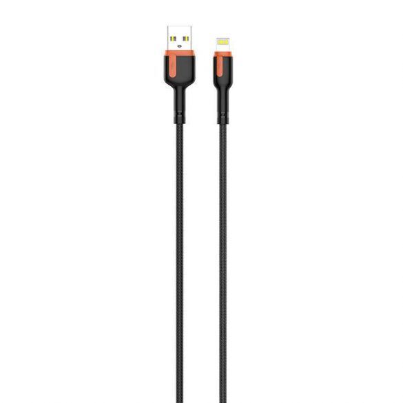 LDNIO LS531, Cablu USB - Lightning 1m (gri-portocaliu)