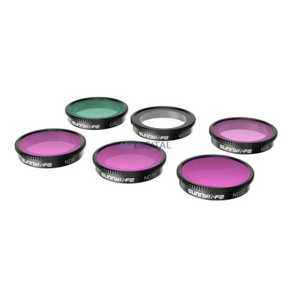 Set de 6 filtre MCUV+CPL+ND4+ND8+ND16+ND32 Sunnylife Insta360 GO 3/2