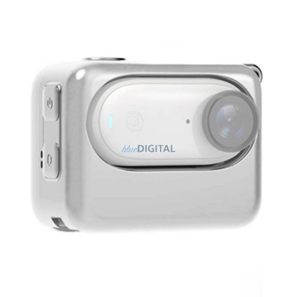 Carcasa de incarcare camera PULUZ husa silicon Insta360 GO 3 (alba)