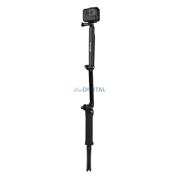 Selfie stick pliabil / trepied PU202 negru