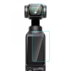 Lentila din sticla securizata si protectie de ecran pentru DJI OSMO Pocket 3