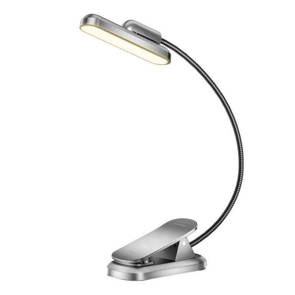 Lampă fără fir Glocusent Rotative Book Light, USB-C 1000mAh (gri)