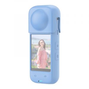 Husa de protectie din silicon PULUZ pentru Insta360 X4 (albastra)