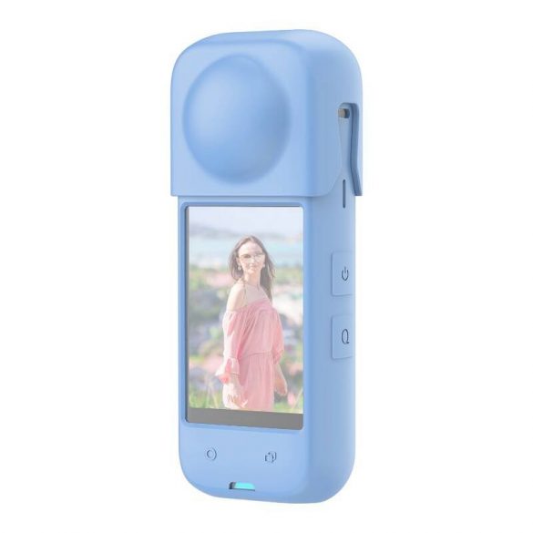 Husa de protectie din silicon PULUZ pentru Insta360 X4 (albastra)