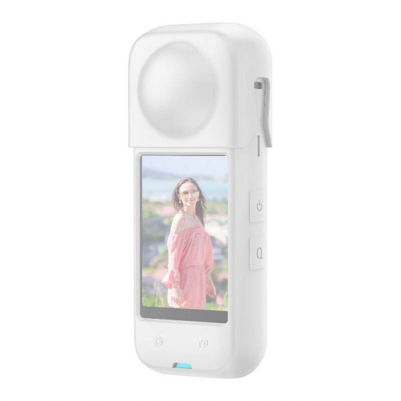 Husa de protectie din silicon PULUZ pentru Insta360 X4 (alba)