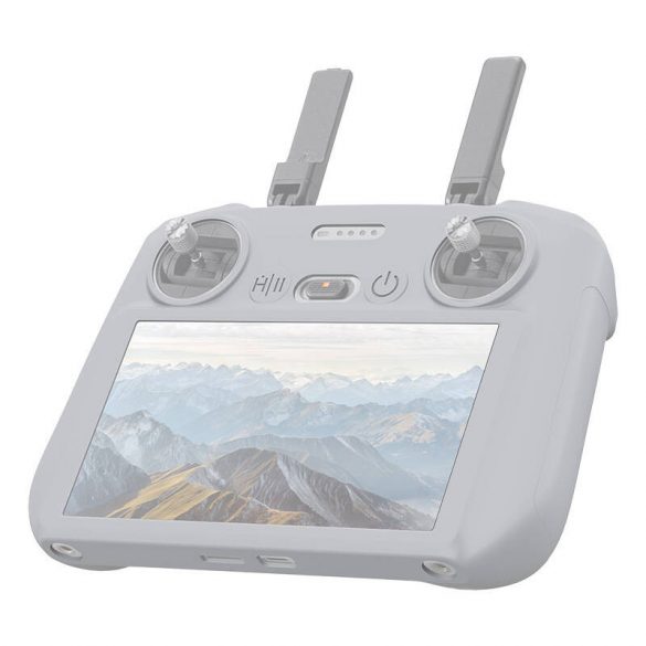 Husă de protecție din silicon PULUZ pentru DJI RC 2 (gri)