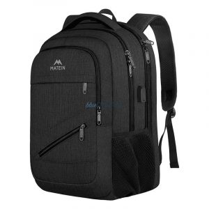 Matein 1035 Rucsac de călătorie pentru laptop USB 17'' negru