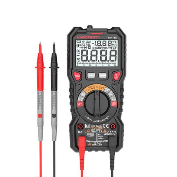 Multimetru digital Habotest HT118A cu lanterna True RMS, NCV