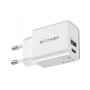 Blitzwolf BW-S20 adaptor, USB, USB-C, 20W (fehér)