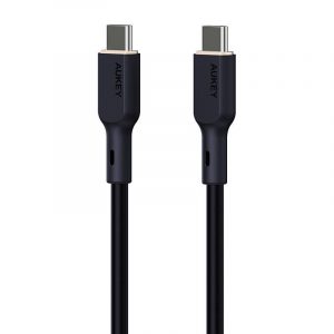 Cablu USB-C la USB-C Aukey CB-SCC141, 140 W, 1 m (negru)