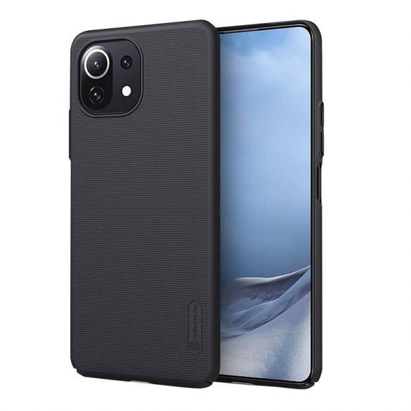 Husă Nillkin Super Frosted Shield pentru Xiaomi 11 Lite 4G/5G (negru)