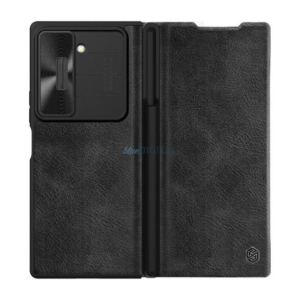 Nillkin Qin Pro Husă din piele Samsung Galaxy Z Fold6 - negru