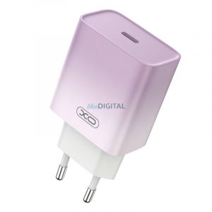 XO CE18 încărcător de rețea cu 1xUSB-C conexiune PD 30W - violet