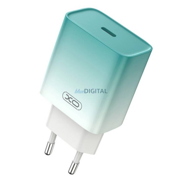 XO CE18 încărcător de rețea cu 1xUSB-C conexiune PD 30W - albastru