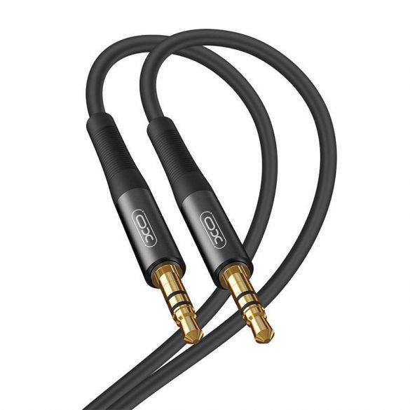 Cablu audio XO mini mufă 3,5 mm AUX, 2 m (negru)